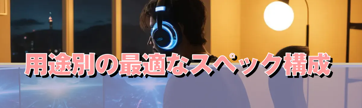 用途別の最適なスペック構成