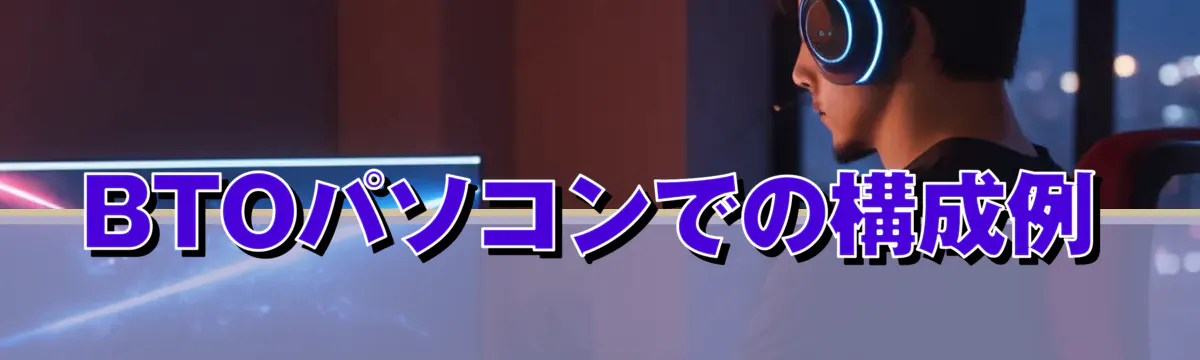 BTOパソコンでの構成例