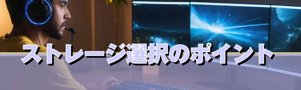 ストレージ選択のポイント