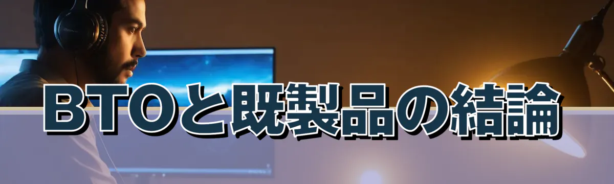 BTOと既製品の結論