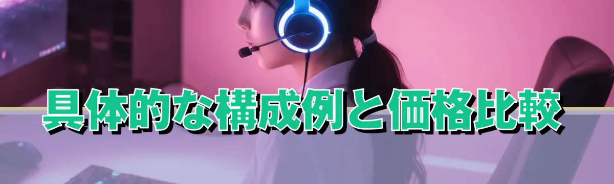 具体的な構成例と価格比較