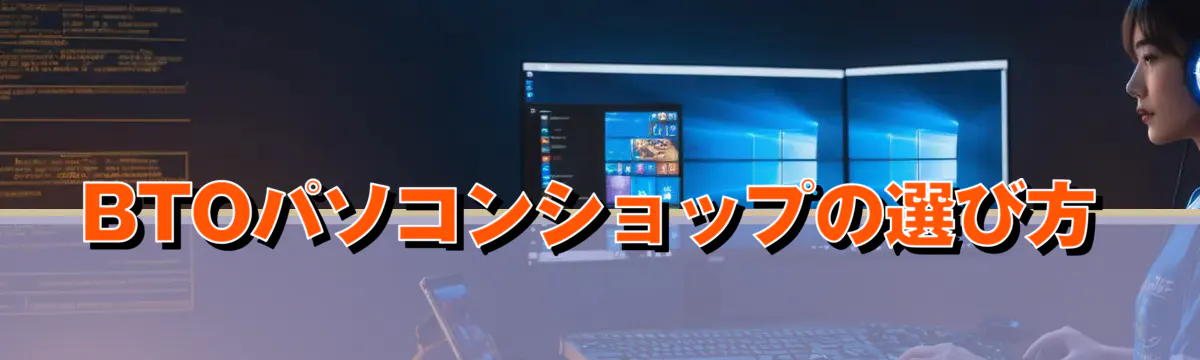 BTOパソコンショップの選び方