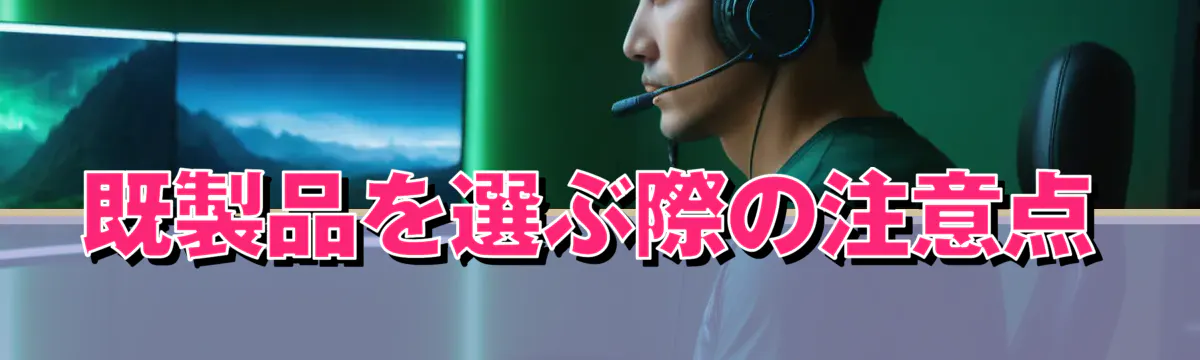 既製品を選ぶ際の注意点