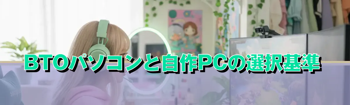 BTOパソコンと自作PCの選択基準