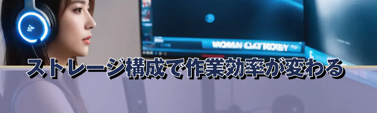 ストレージ構成で作業効率が変わる