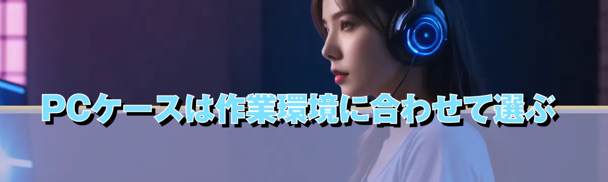 PCケースは作業環境に合わせて選ぶ