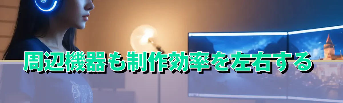 周辺機器も制作効率を左右する