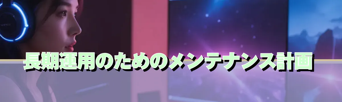 長期運用のためのメンテナンス計画
