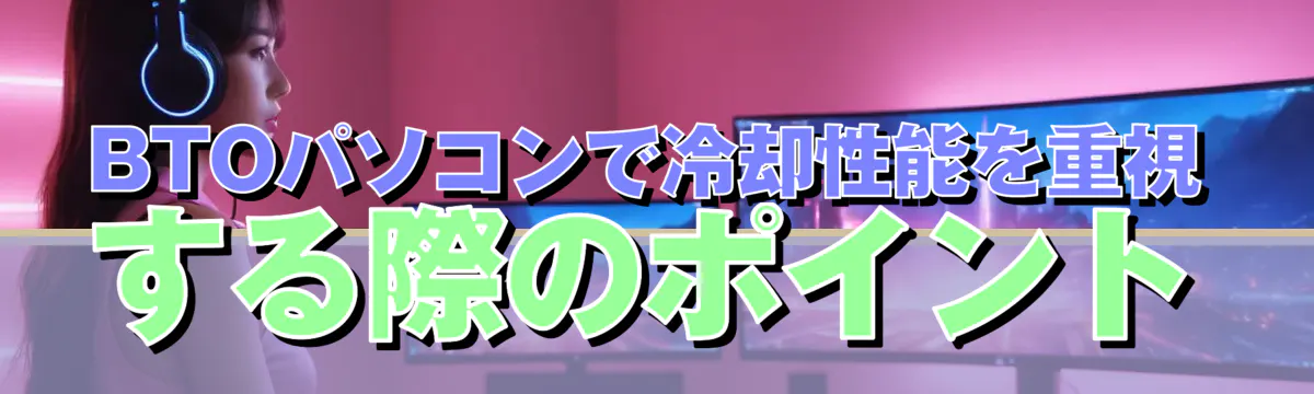 BTOパソコンで冷却性能を重視する際のポイント