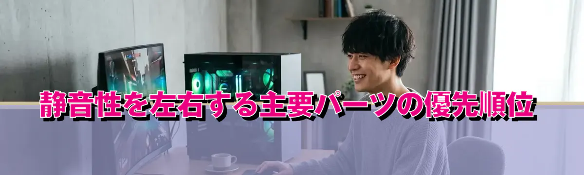 静音性を左右する主要パーツの優先順位