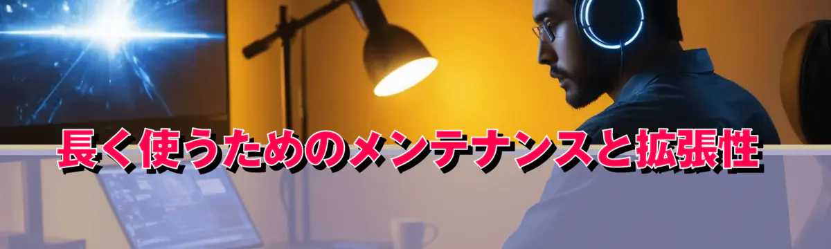 長く使うためのメンテナンスと拡張性