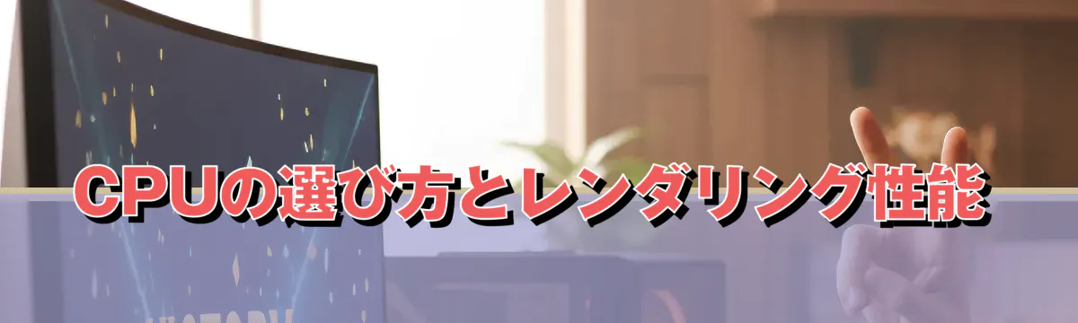 CPUの選び方とレンダリング性能