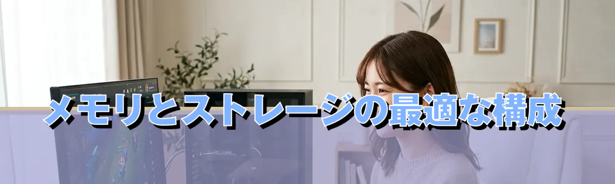 メモリとストレージの最適な構成