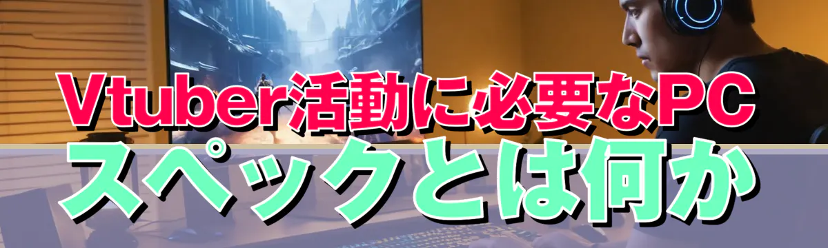 Vtuber活動に必要なPCスペックとは何か