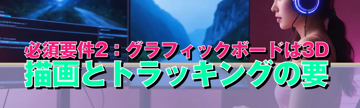 必須要件2：グラフィックボードは3D描画とトラッキングの要