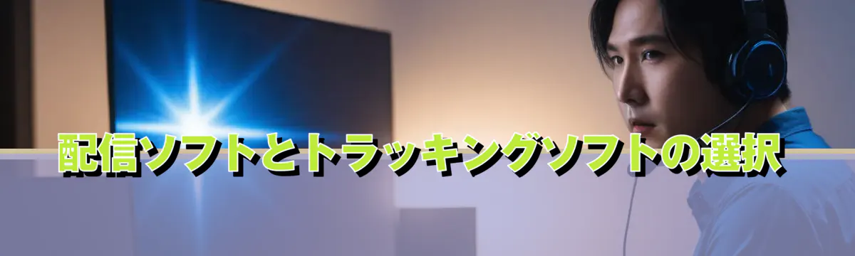 配信ソフトとトラッキングソフトの選択