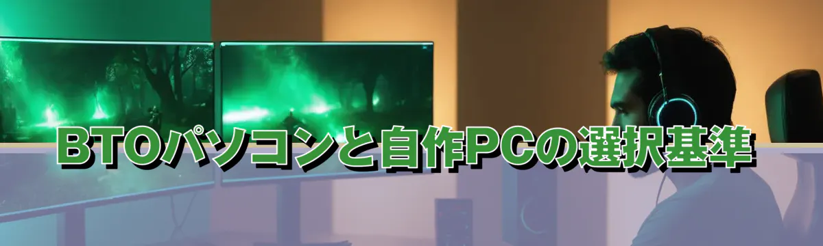 BTOパソコンと自作PCの選択基準
