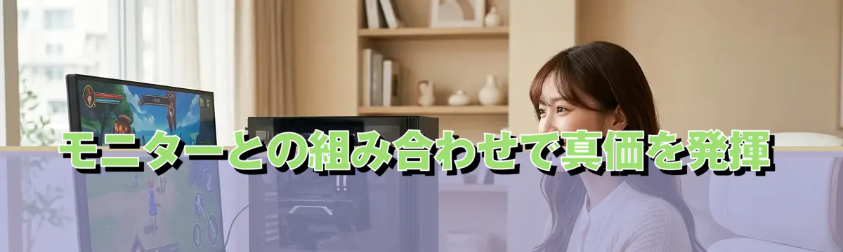 モニターとの組み合わせで真価を発揮