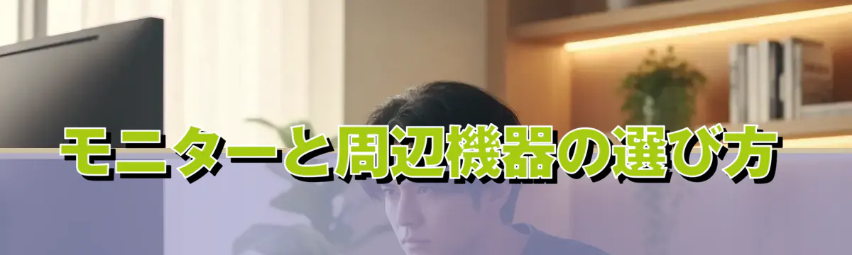 モニターと周辺機器の選び方