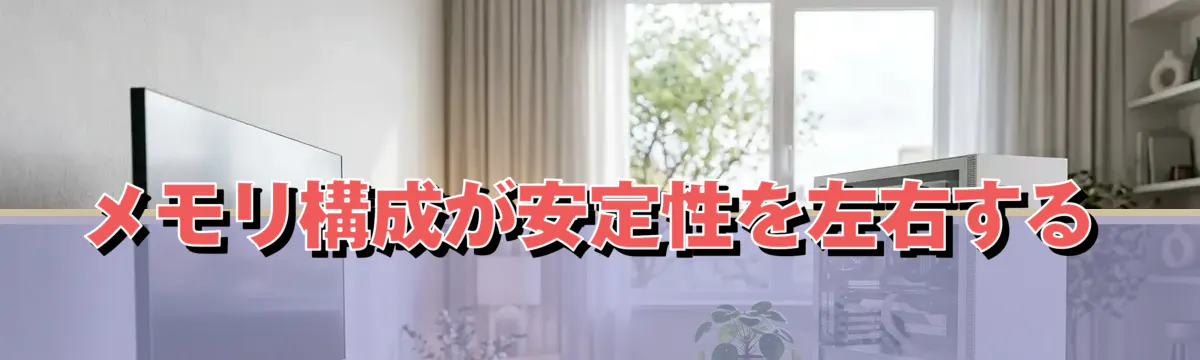メモリ構成が安定性を左右する