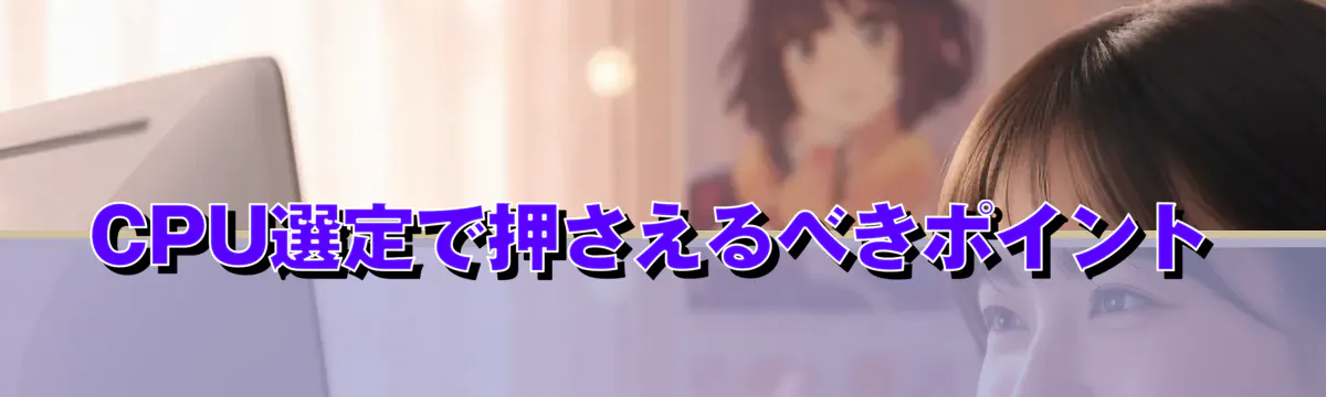 CPU選定で押さえるべきポイント