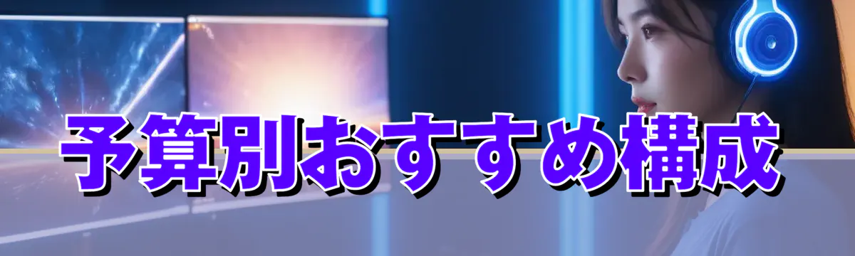 予算別おすすめ構成