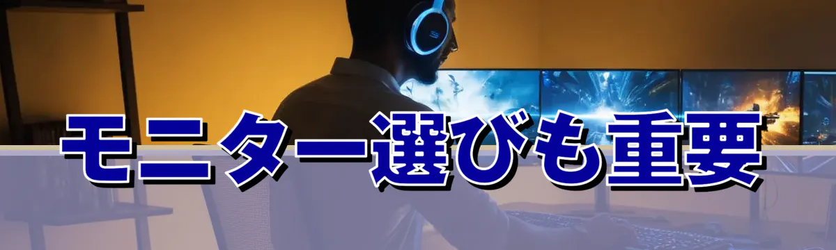 モニター選びも重要