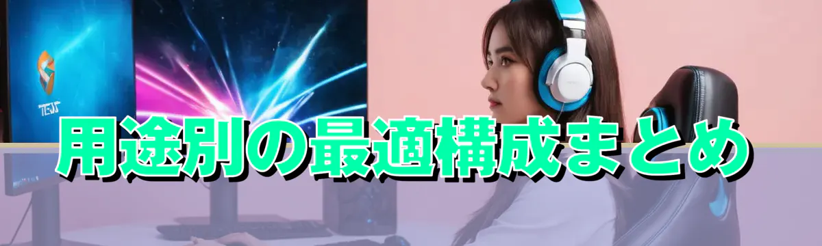用途別の最適構成まとめ
