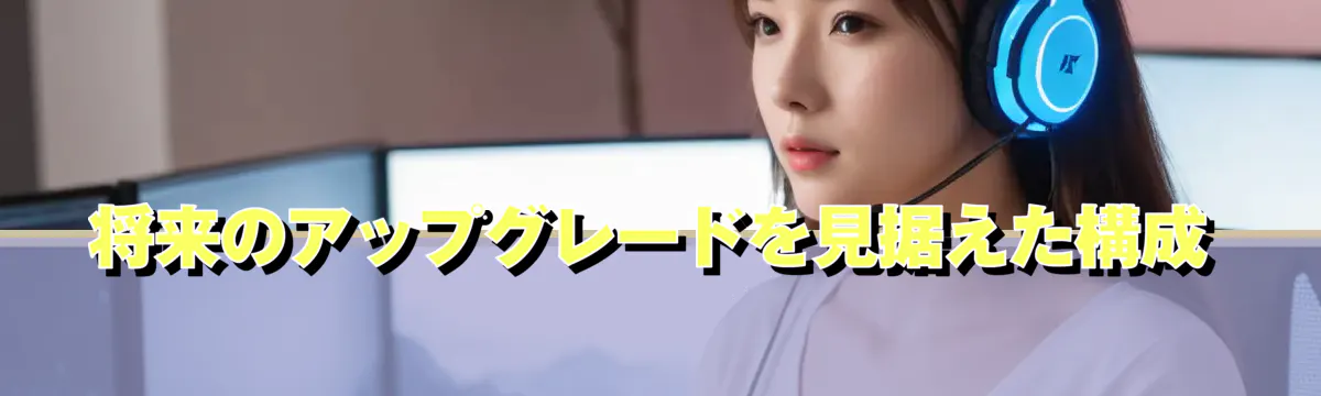 将来のアップグレードを見据えた構成