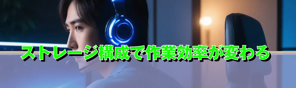 ストレージ構成で作業効率が変わる