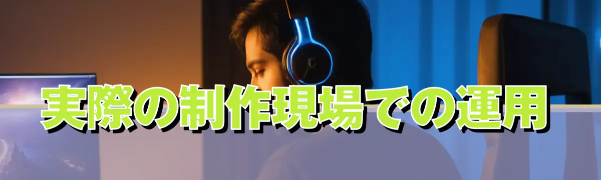 実際の制作現場での運用