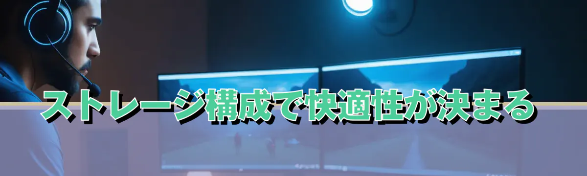 ストレージ構成で快適性が決まる