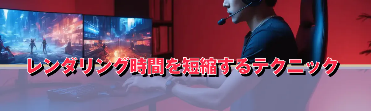 レンダリング時間を短縮するテクニック