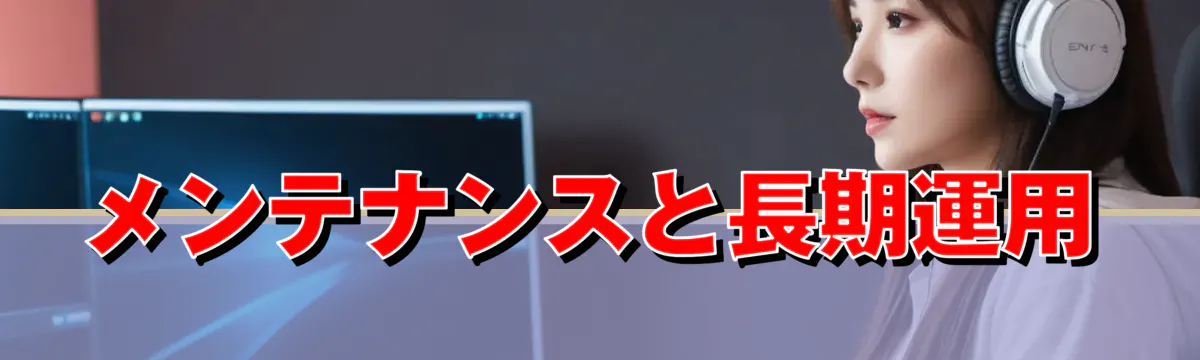 メンテナンスと長期運用