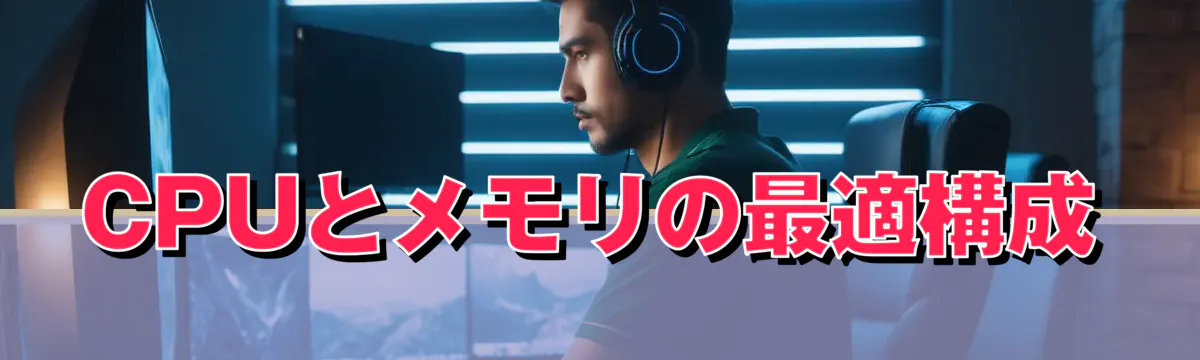CPUとメモリの最適構成