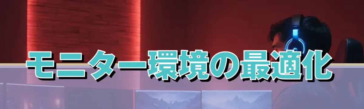 モニター環境の最適化