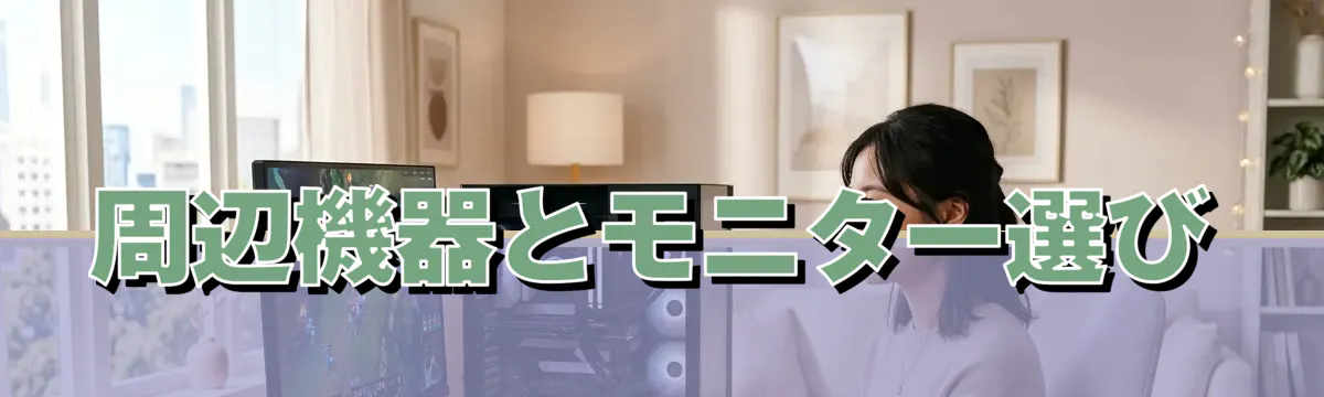 周辺機器とモニター選び