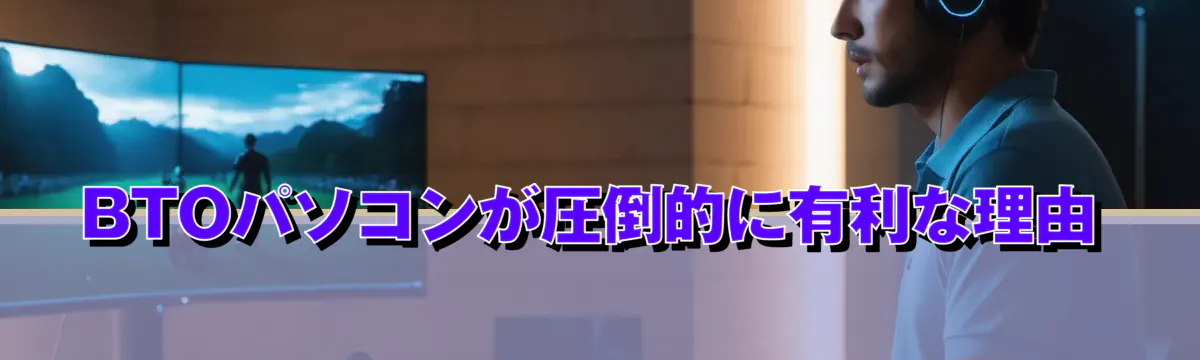 BTOパソコンが圧倒的に有利な理由