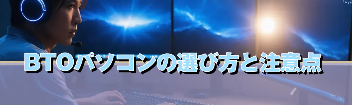 BTOパソコンの選び方と注意点