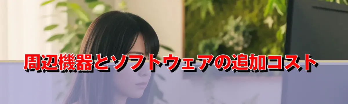周辺機器とソフトウェアの追加コスト