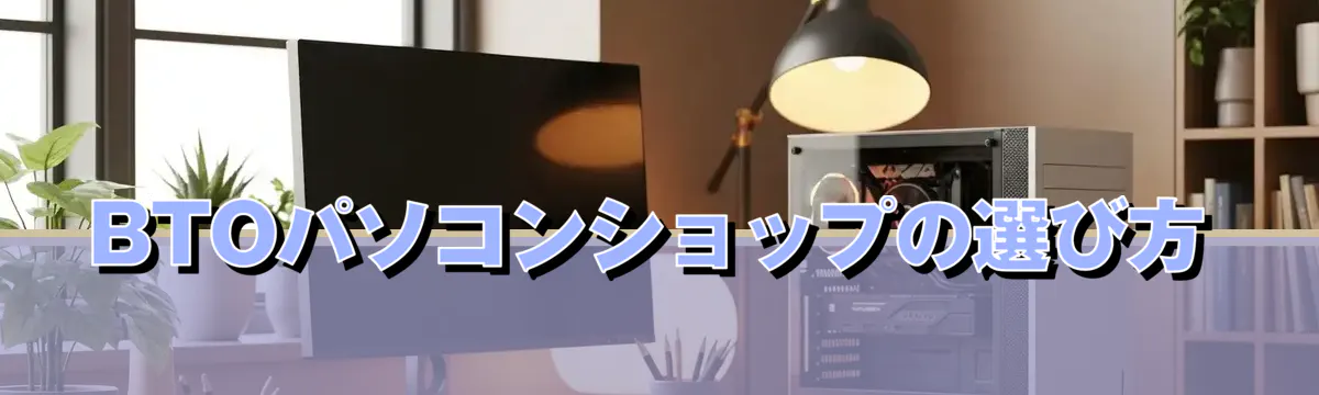 BTOパソコンショップの選び方