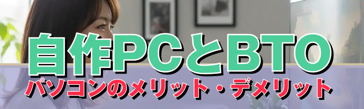 自作PCとBTOパソコンのメリット・デメリット