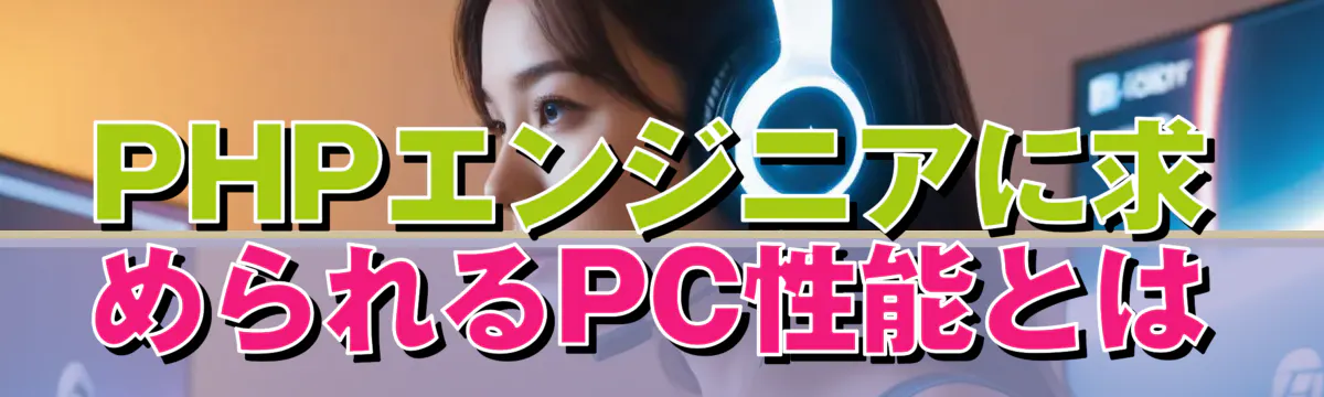 PHPエンジニアに求められるPC性能とは
