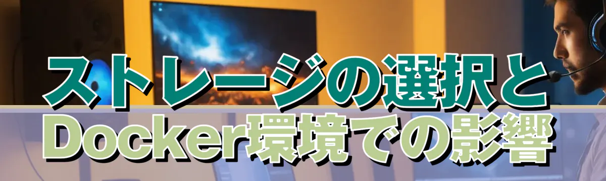 ストレージの選択とDocker環境での影響