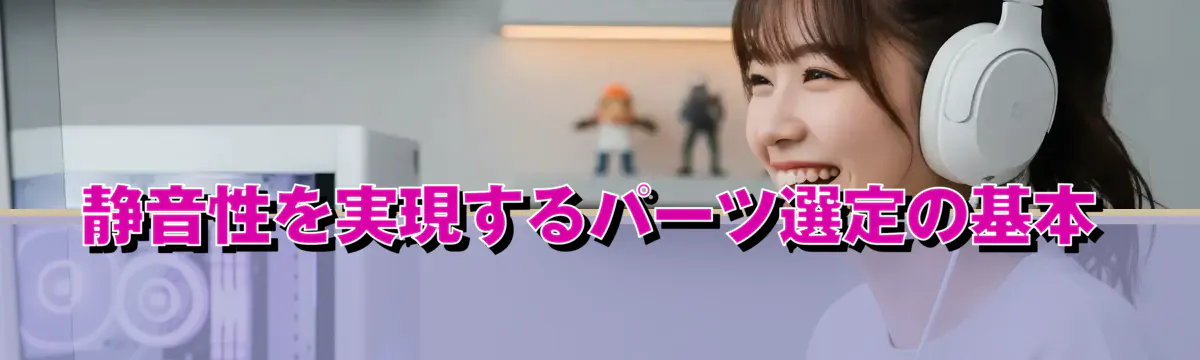 静音性を実現するパーツ選定の基本