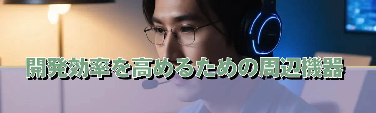 開発効率を高めるための周辺機器