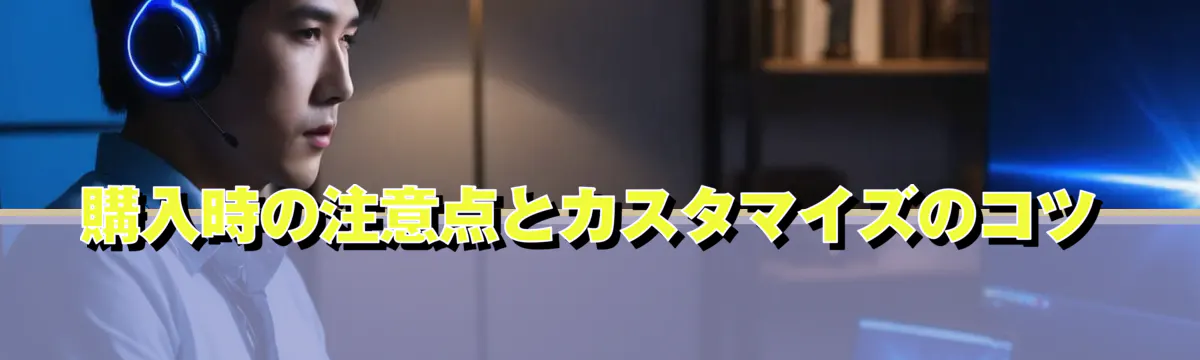 購入時の注意点とカスタマイズのコツ