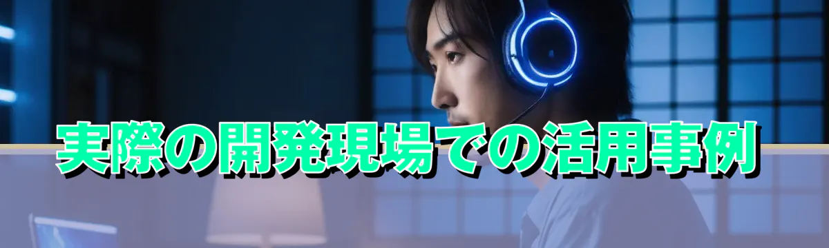 実際の開発現場での活用事例