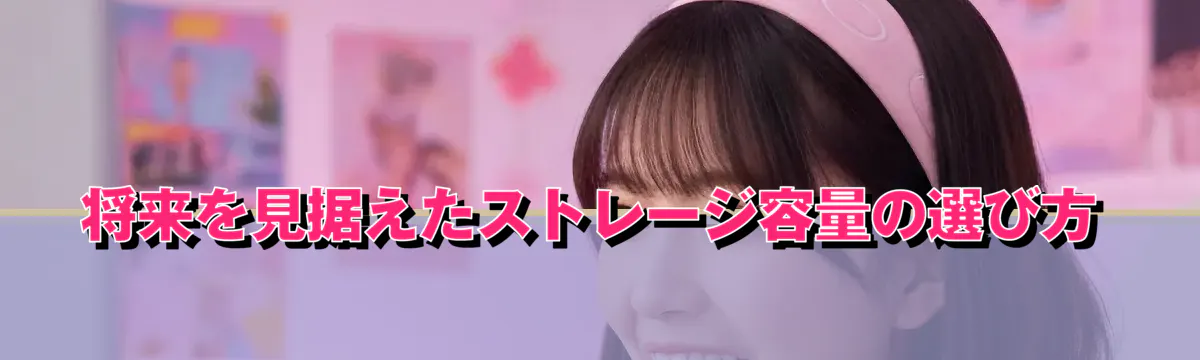 将来を見据えたストレージ容量の選び方