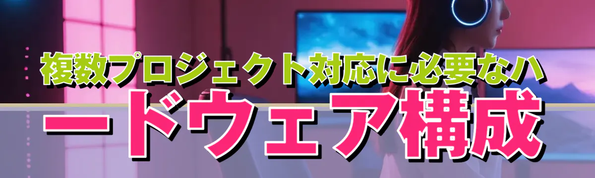 複数プロジェクト対応に必要なハードウェア構成